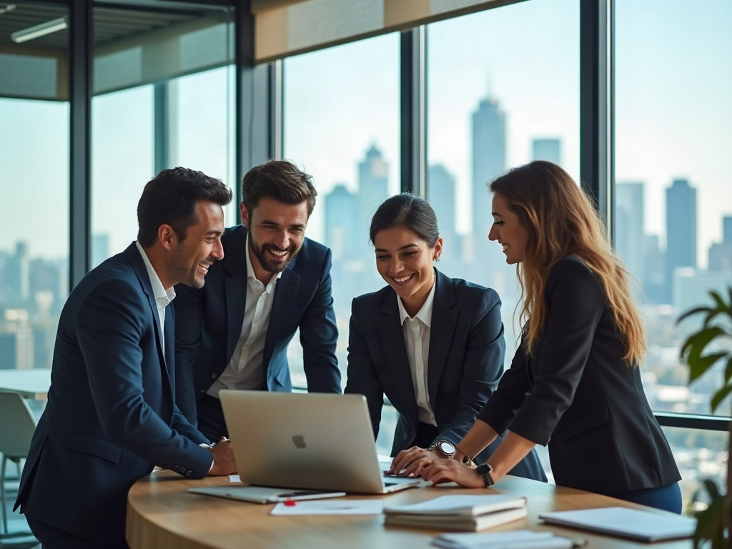 Tekcel technology consulting team collaborating in a modern office